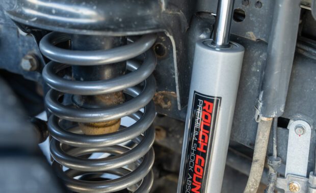 Rough country suspension shock on 2017 Jeep Wrangler
