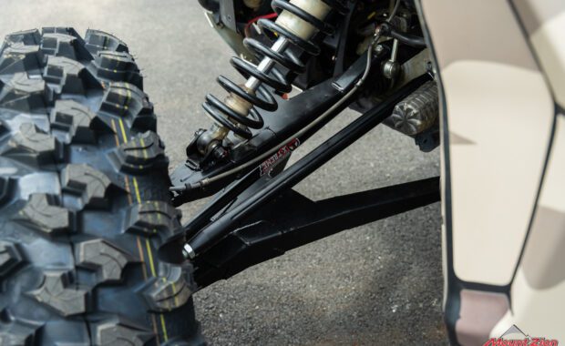 HCR suspension on Can-Am Maverick X3 with Motoravage XL tires top view