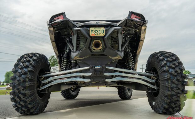 Can-Am Maverick X3 with Motoravage XL tires rear view