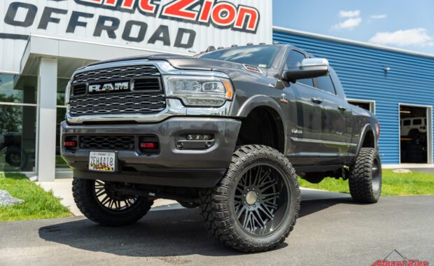 Mcgaughys Lifted Ram 2500 on Cali off-road wheels with 38