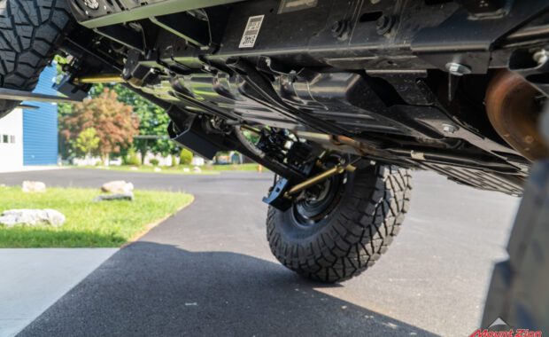 2022 jeep wrangler suspension underside view