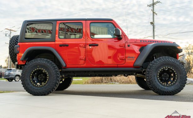 2021 Jeep Wrangler Unlimited Rubicon Flame Red with 3.5
