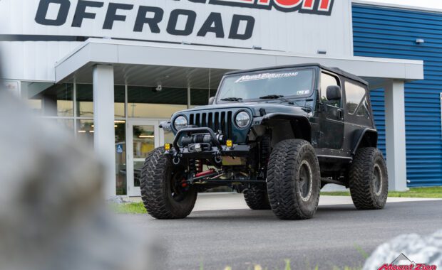 2006 Jeep Wrangler soft top with Winch built by mount zion offroad