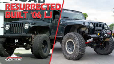 resurrected Built 06 LJ before and after YouTube thumbnail with build