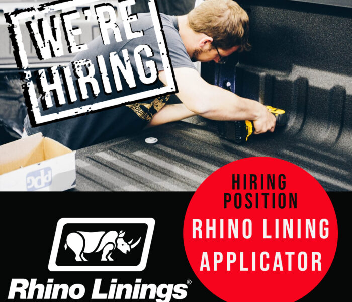 We're hiring Rhino Linings Bed-Liner Applicator