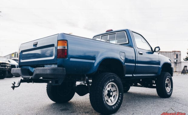 Blue 95 toyota pickup with 5