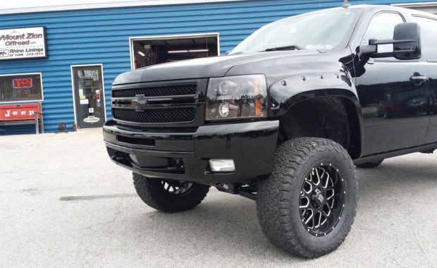 Lifted Chevy with XD wheels