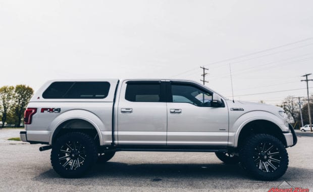 Silver 15 Ford F150 with 6
