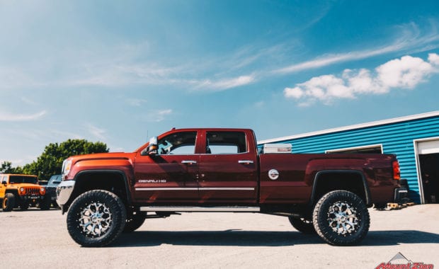 Maroon 15 GMC Sierra 3500 with Cognito 7