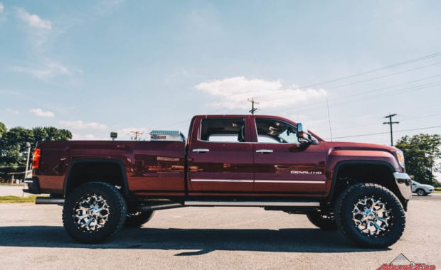 Maroon 15 GMC Sierra 3500 with Cognito 7
