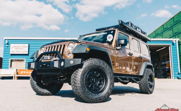 copper 2015 Jeep Wrangler Unlimited Sport with Old Man Emu 2