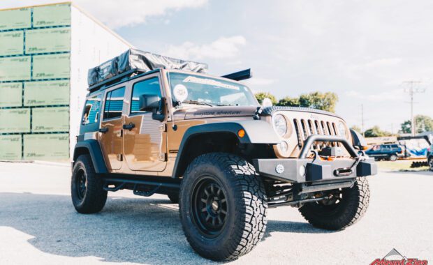 copper 2015 Jeep Wrangler Unlimited Sport with Old Man Emu 2