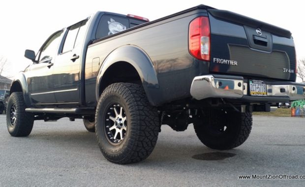 Lifted Nissan titan driver side