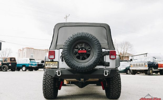 silver 16 jeep wrangler with 2.5