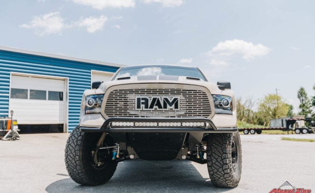 19 Ram Front Grille with ADD front bumper and onx6 offroad light bar
