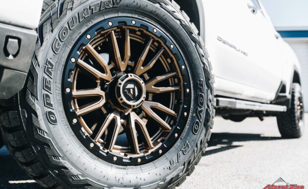 Fuel REBEL 8 BRONZE 20x9 +01 Wheels and Toyo Open Country R/T 35x12.50R20 Tires